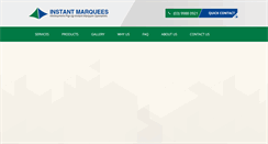 Desktop Screenshot of instantmarqueesmelbourne.com.au